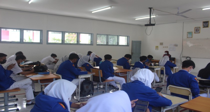 Pelaksanaan Penilaian Akhir Tahun (PAT) Tahun Pelajaran 2021/2022 di SMK Remaja Pluit